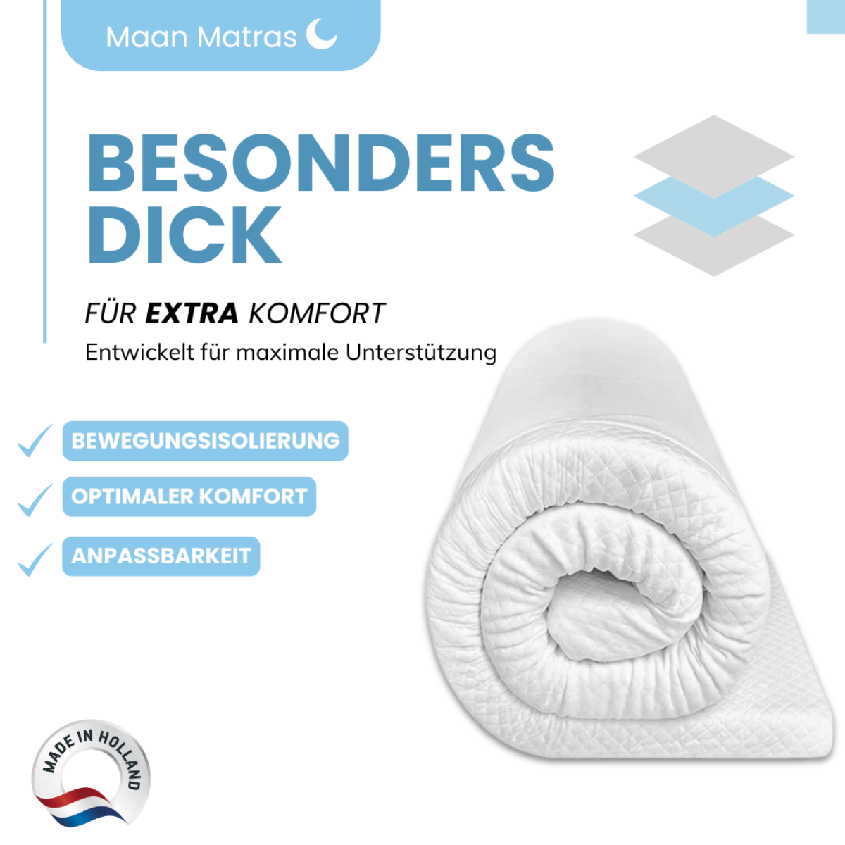 Moon Mattress® Topper HR Kaltschaum