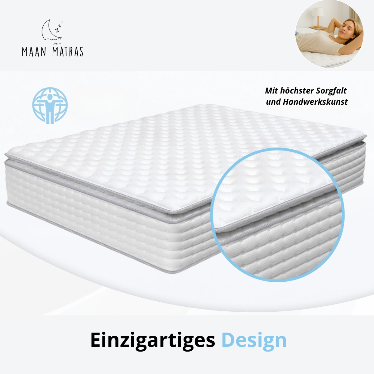 Maan matras® 2-in-1 Matratze & Topper | Kaltschaum & Hybrid.