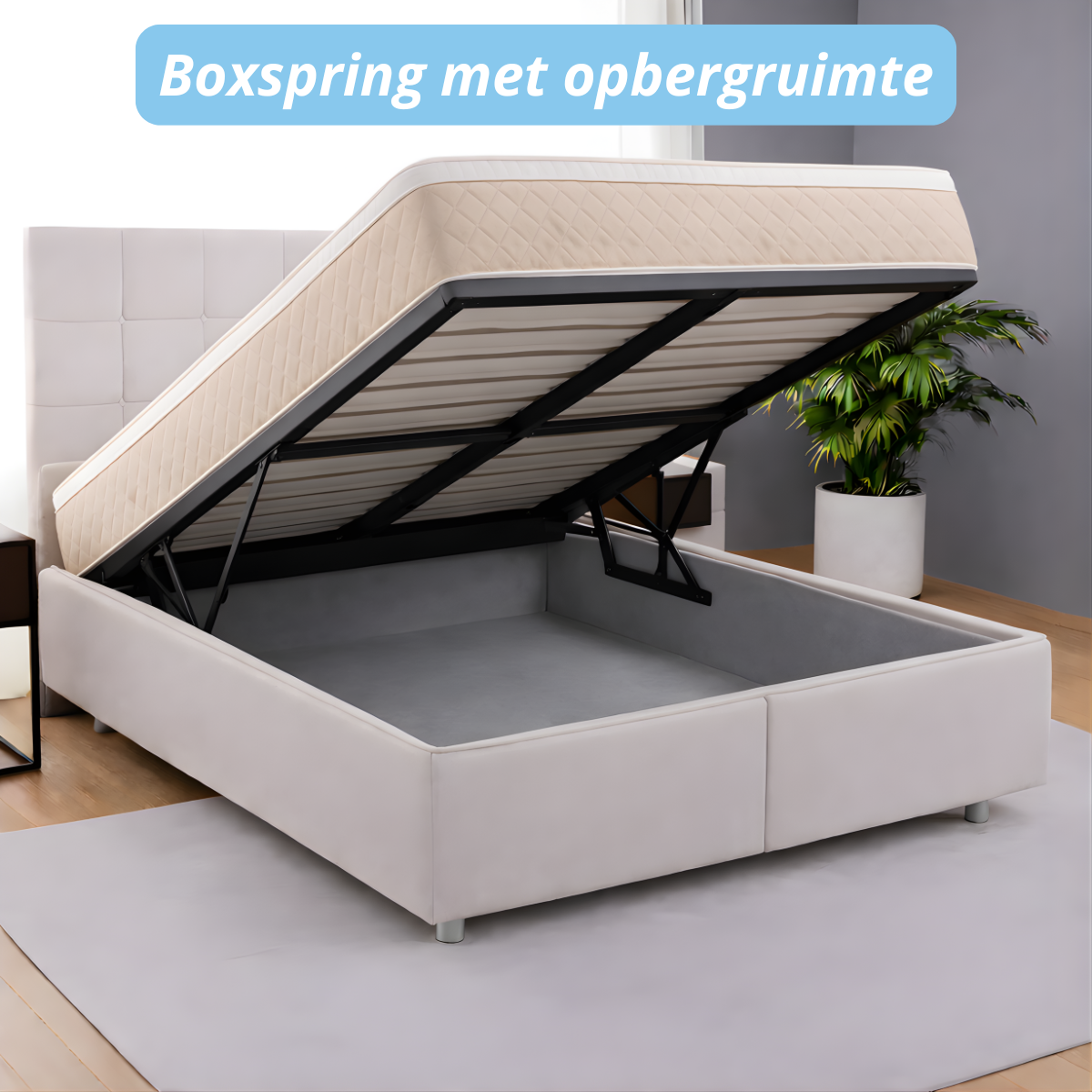 Moon Mattress® Boxspringbett | Boxspringbett mit Stauraum | Komplettes Boxspringbett