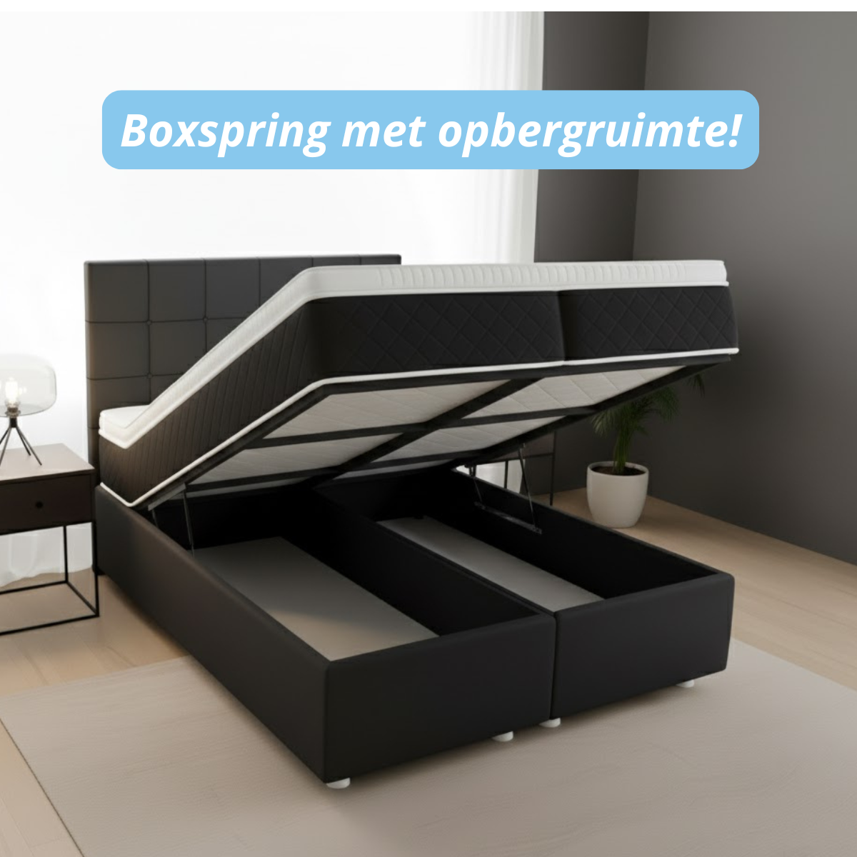Maan matras ® Boxspring | boxspring met opbergruimte | Boxspring compleet
