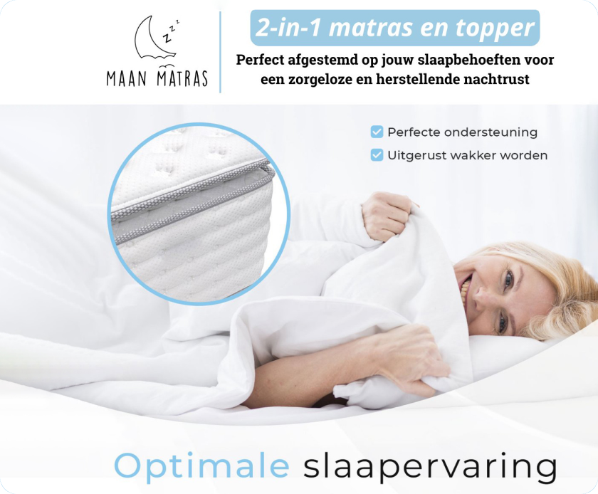 Maan matras® 2-in-1 Matratze &amp; Topper | Kaltschaum &amp; Hybrid.