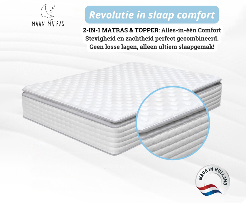 Maan matras® 2-in-1 Matratze &amp; Topper | Kaltschaum &amp; Hybrid.