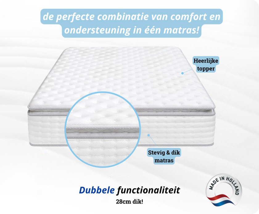 Maan matras® 2-in-1 Matratze &amp; Topper | Kaltschaum &amp; Hybrid.