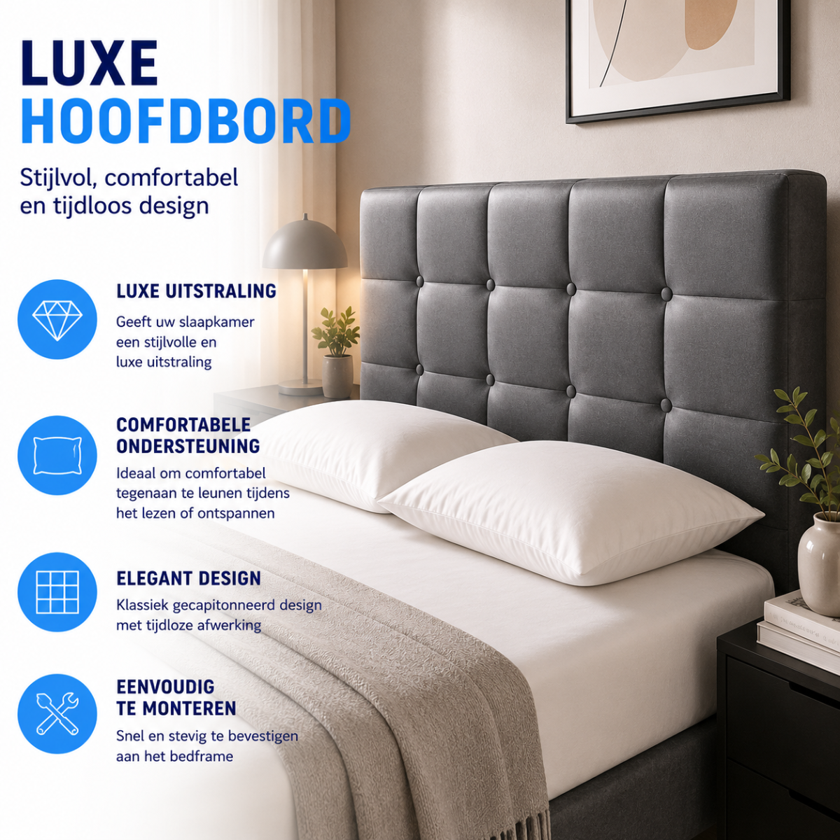 Moon Mattress® Boxspringbett | Boxspringbett mit Stauraum | Komplettes Boxspringbett