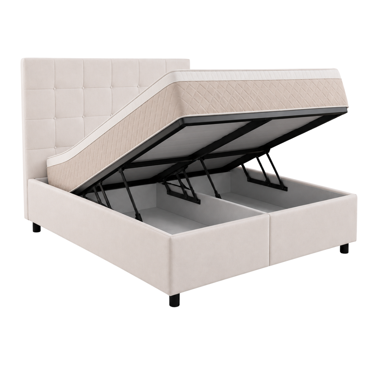Moon Mattress® Boxspringbett | Boxspringbett mit Stauraum | Komplettes Boxspringbett