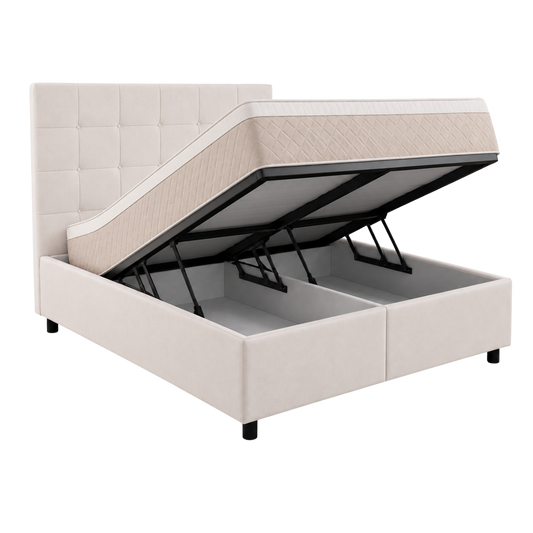 Moon Mattress® Boxspringbett | Boxspringbett mit Stauraum | Komplettes Boxspringbett